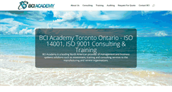 Desktop Screenshot of bci-academy.com